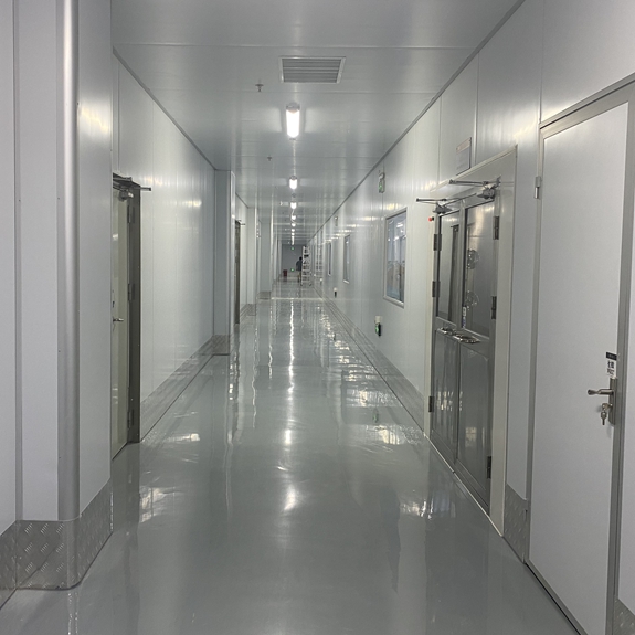 振華微電子水性環(huán)氧防靜電自流平升級施工-建智科技